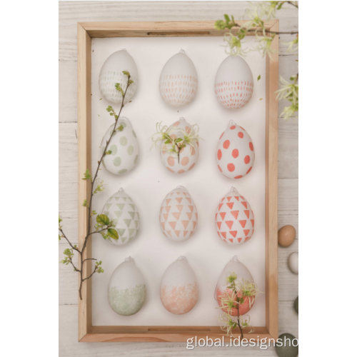 Hand Paintable Eggs Colorful Easter Hanging Egg Decorations Manufactory